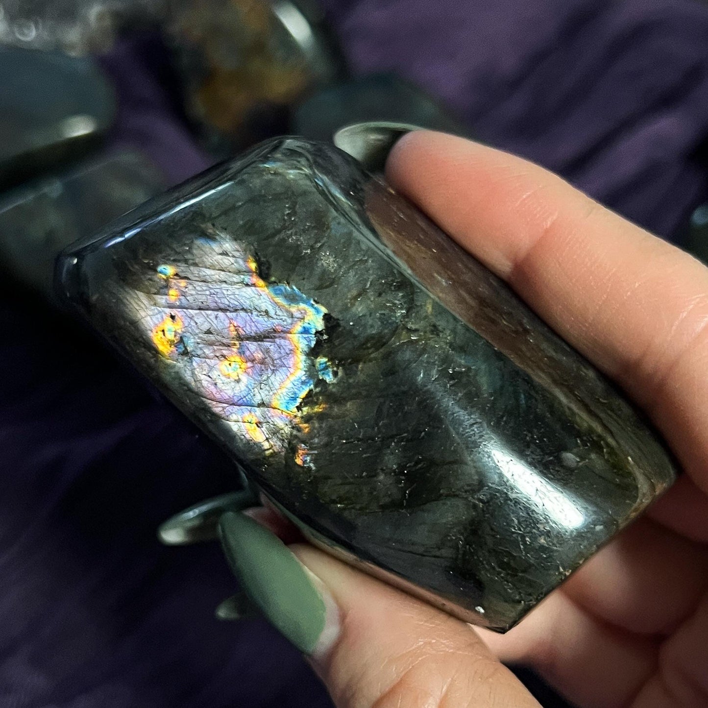 Purple Rainbow Labradorite Freeform