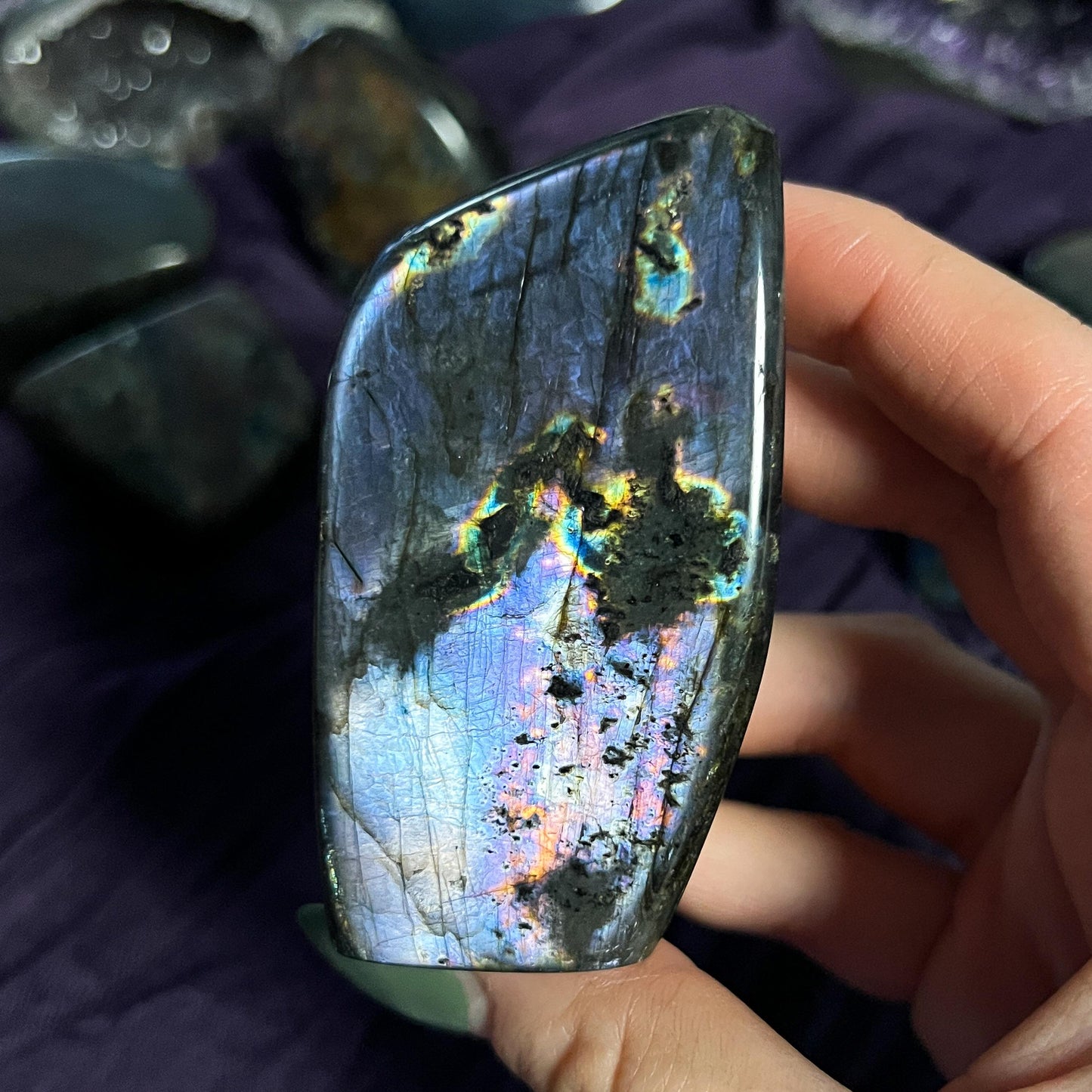 Purple Rainbow Labradorite Freeform