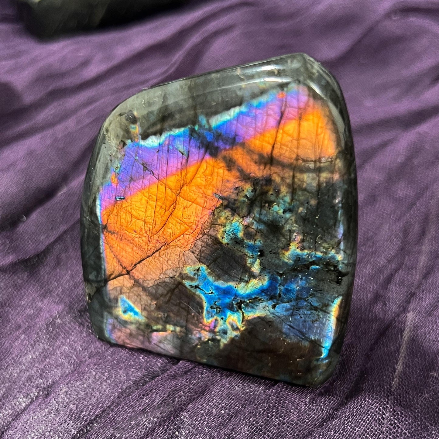 Orange Fire Labradorite Freeform