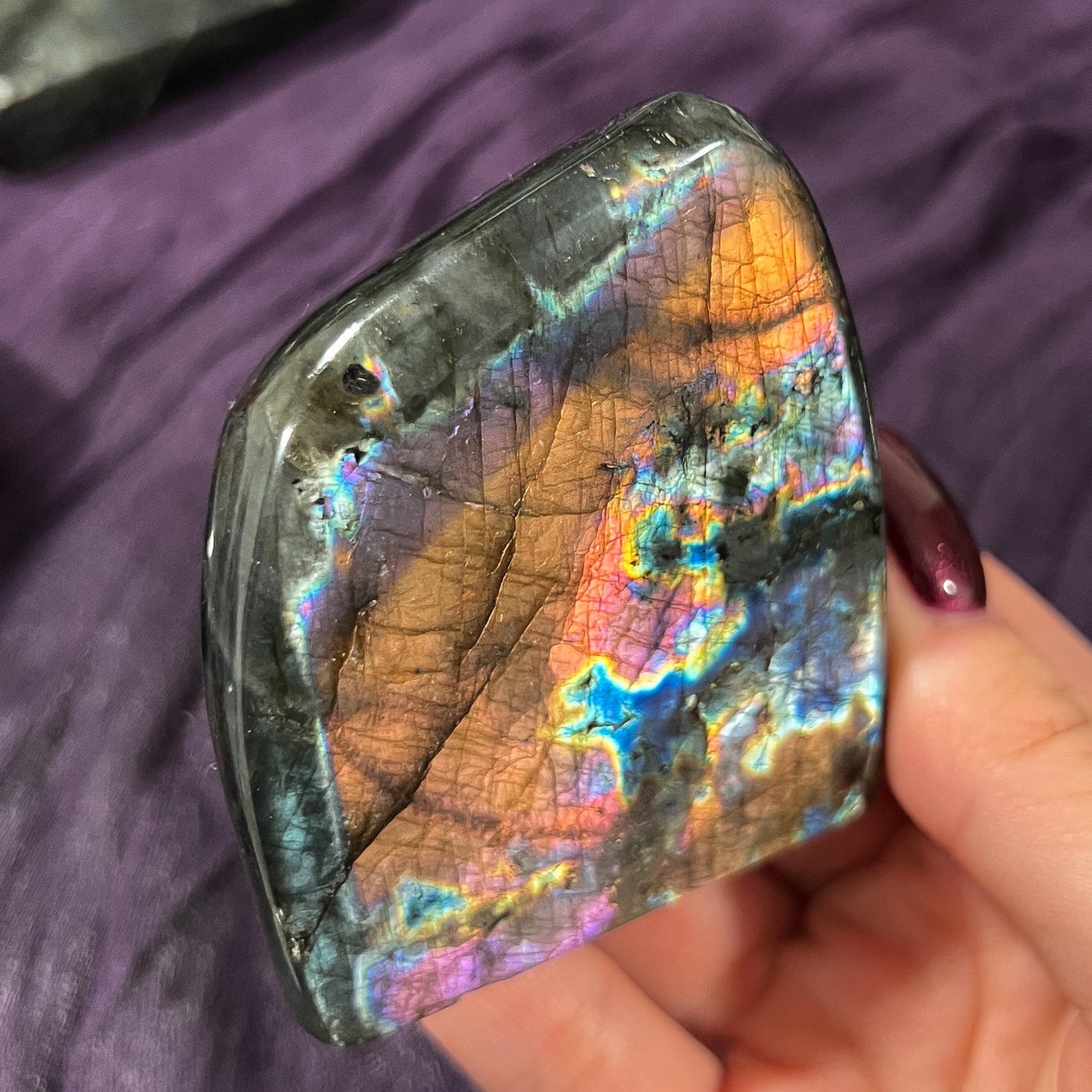 Orange Fire Labradorite Freeform