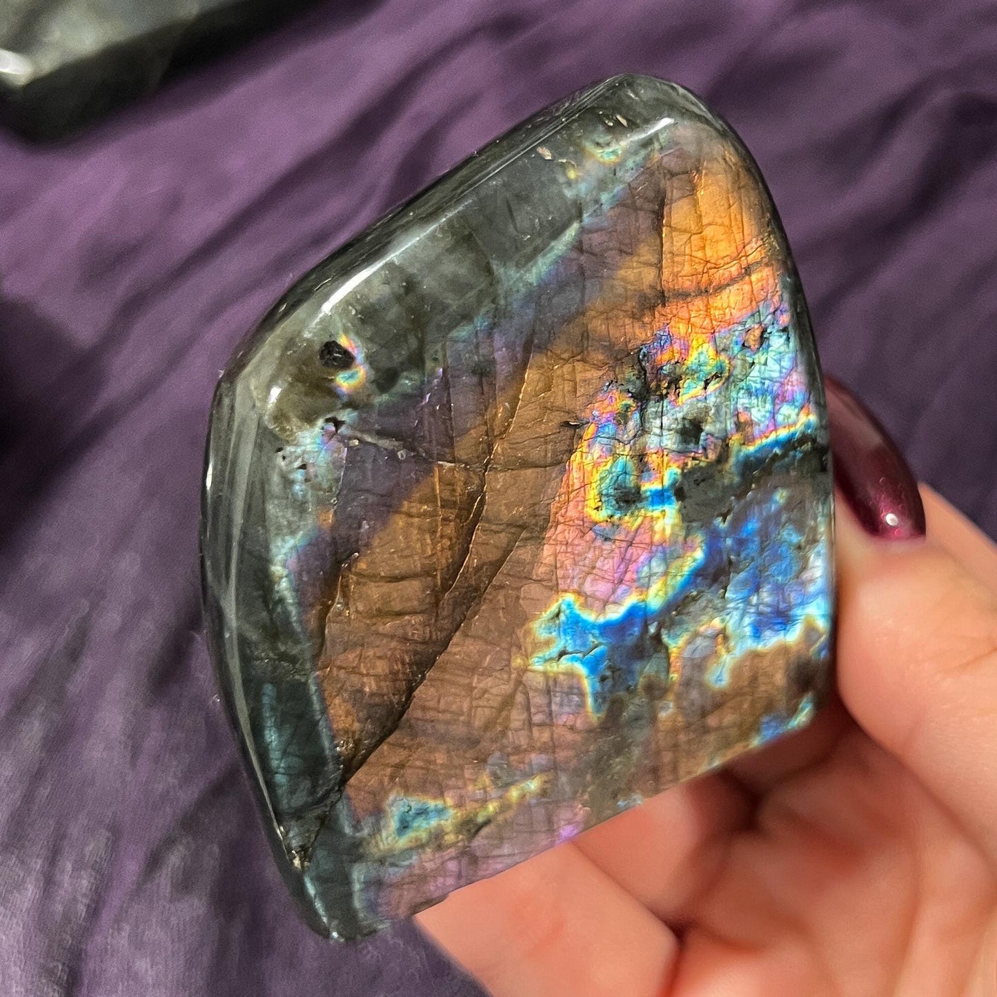 Orange Fire Labradorite Freeform