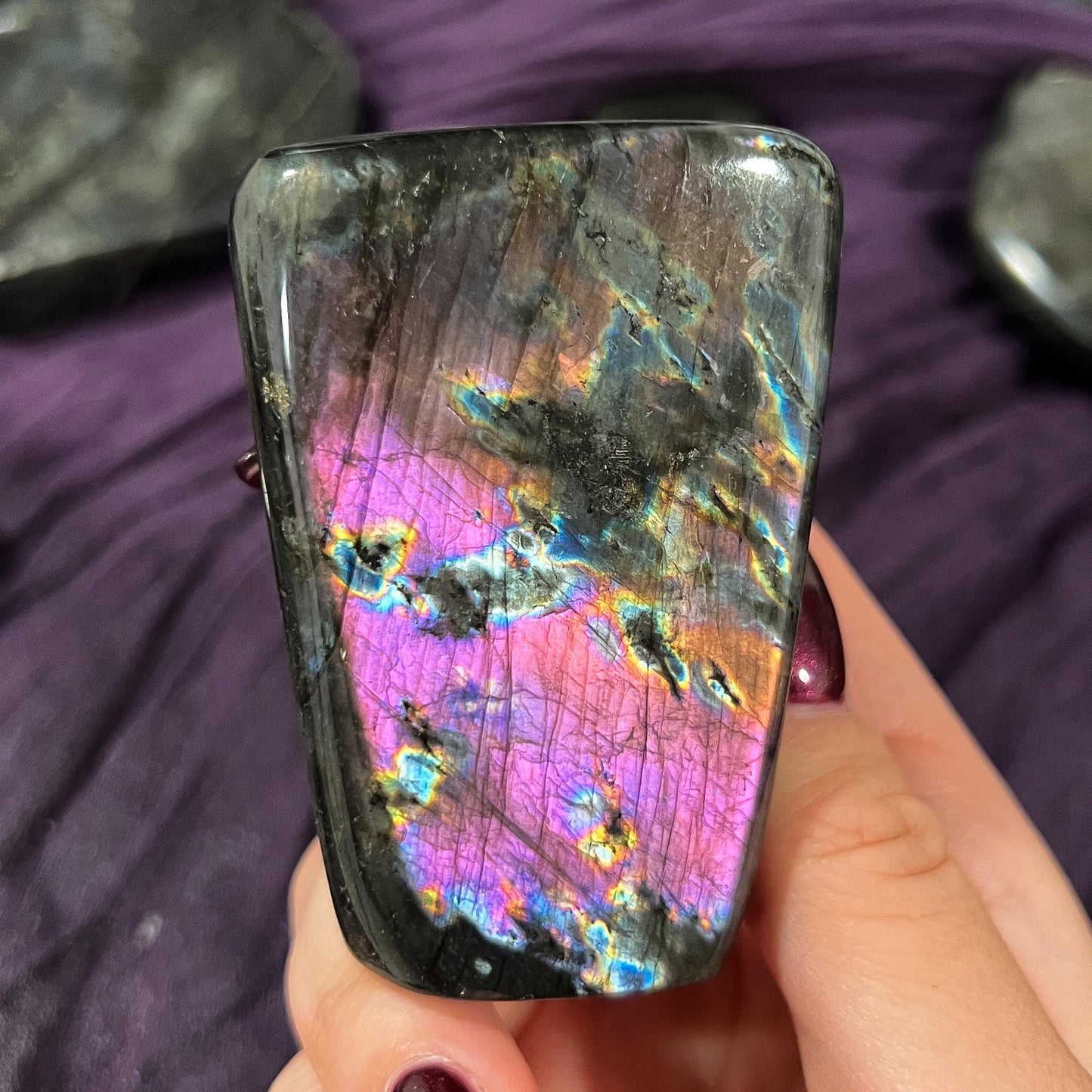 Purple Rainbow Labradorite Freeform