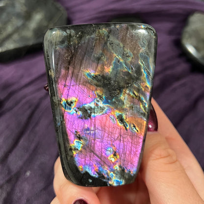 Purple Rainbow Labradorite Freeform