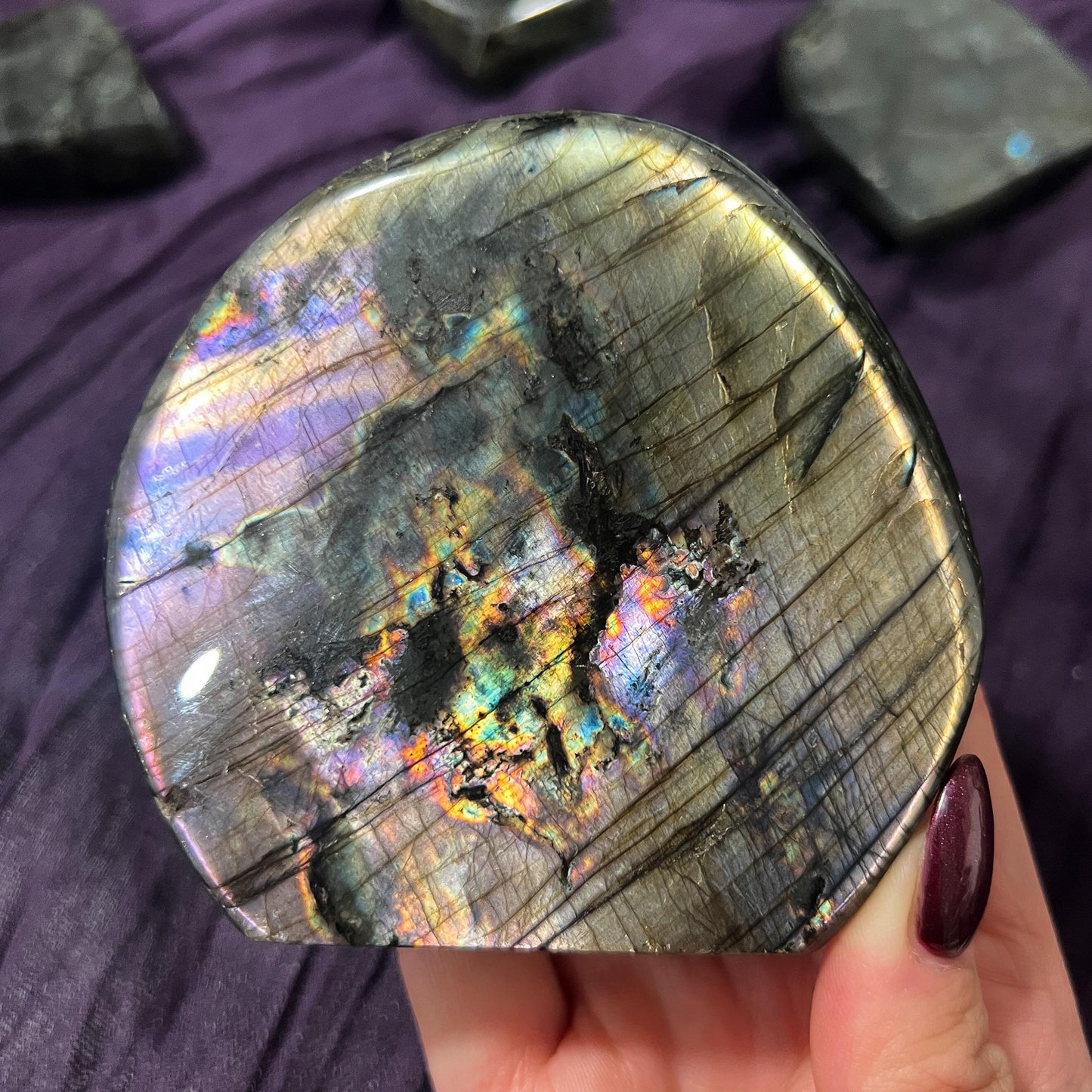 Purple Silver Labradorite Freeform