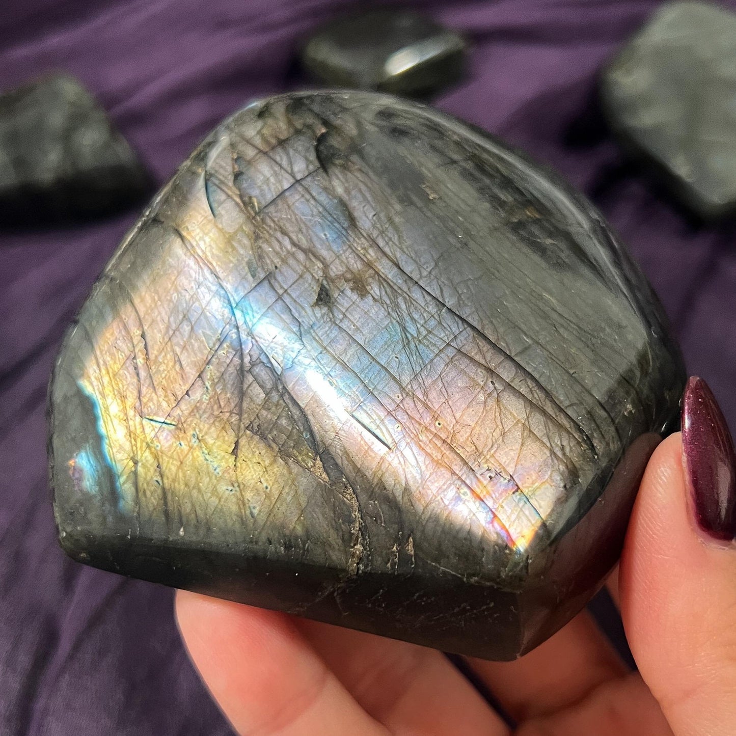 Purple Silver Labradorite Freeform