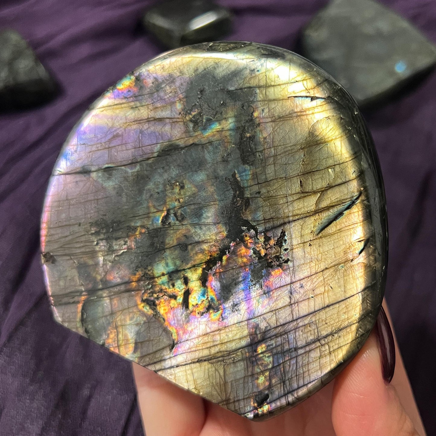 Purple Silver Labradorite Freeform