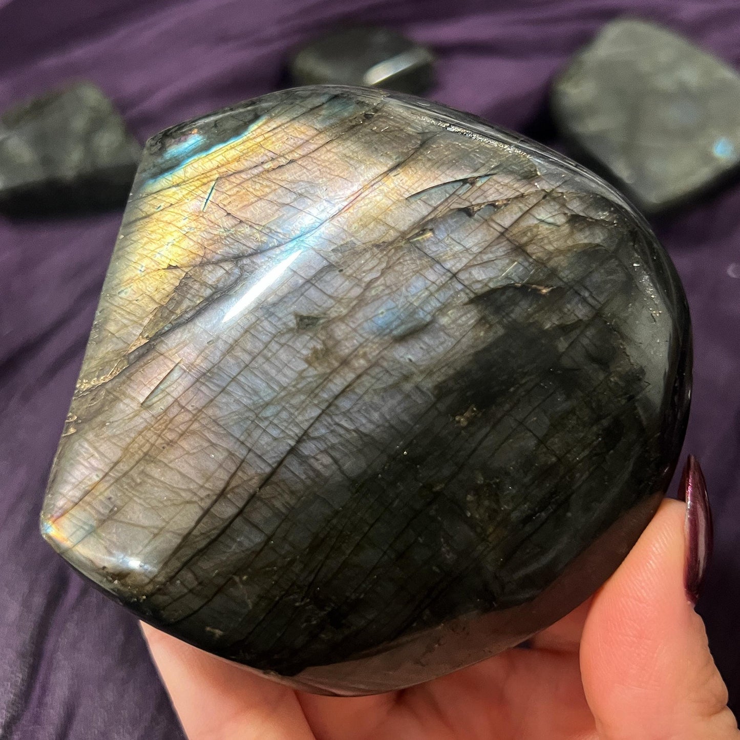 Purple Silver Labradorite Freeform