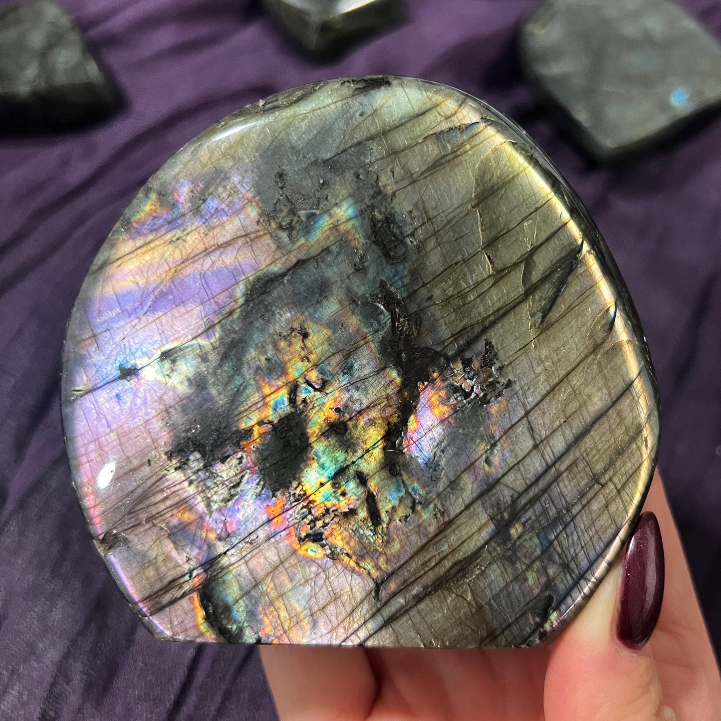 Purple Silver Labradorite Freeform