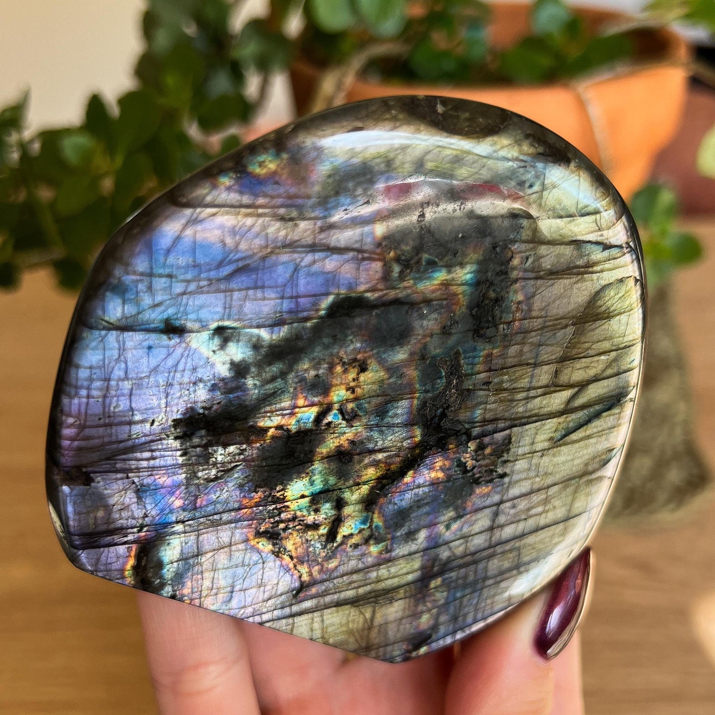 Purple Silver Labradorite Freeform