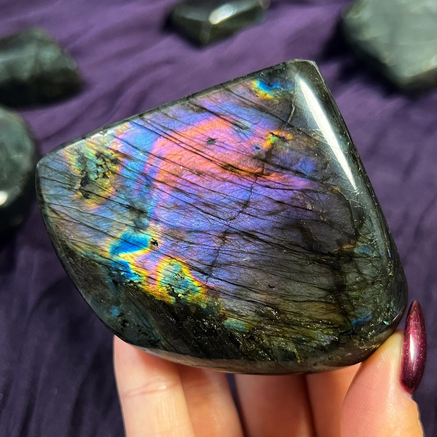 Purple Rainbow Labradorite Freeform