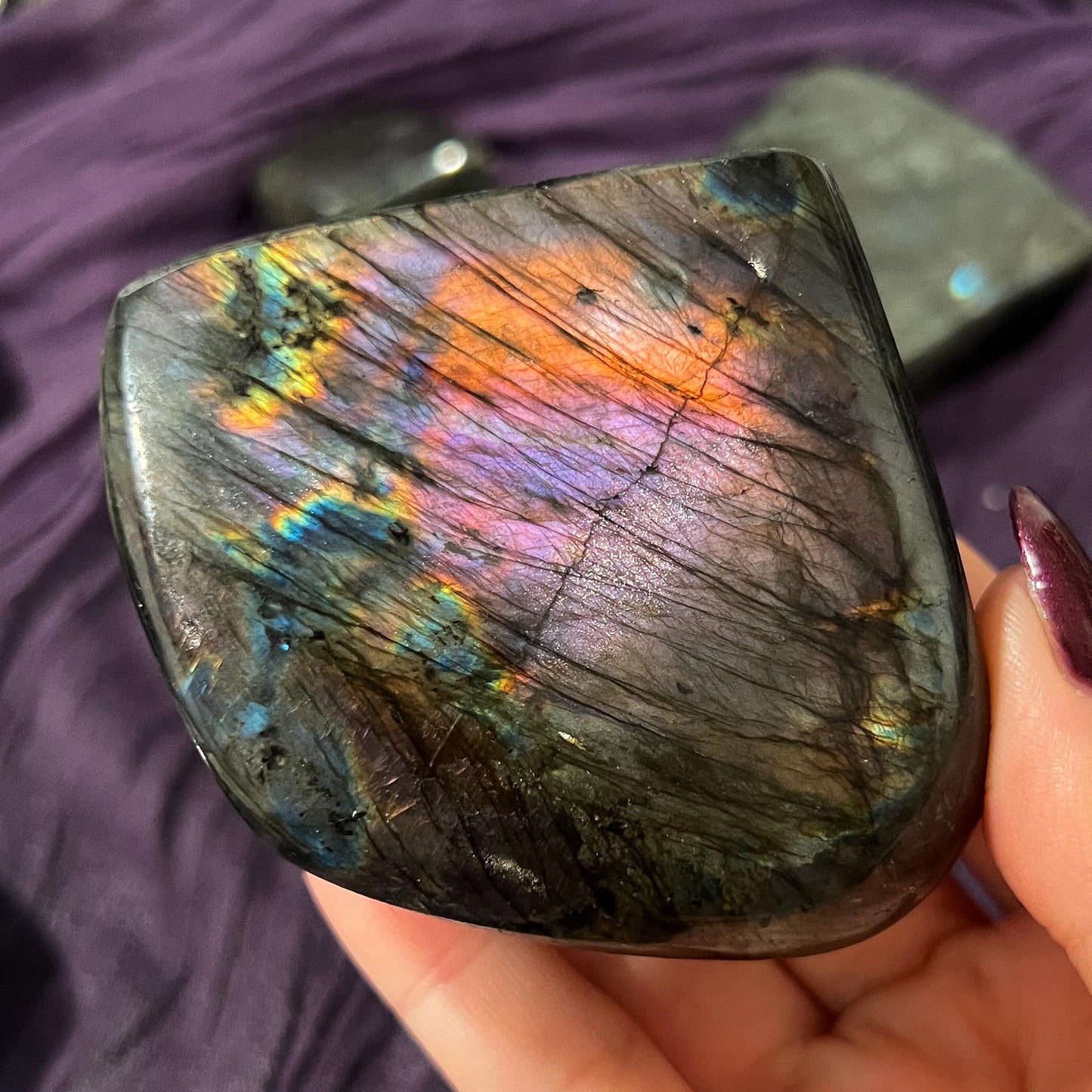 Purple Rainbow Labradorite Freeform