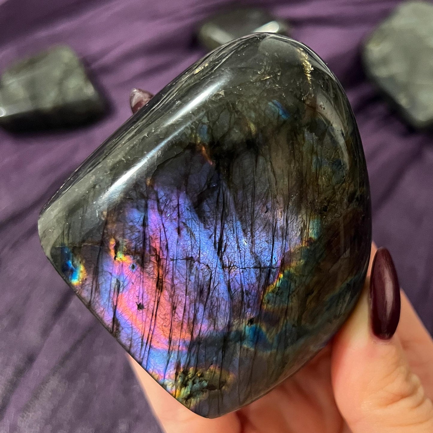 Purple Rainbow Labradorite Freeform