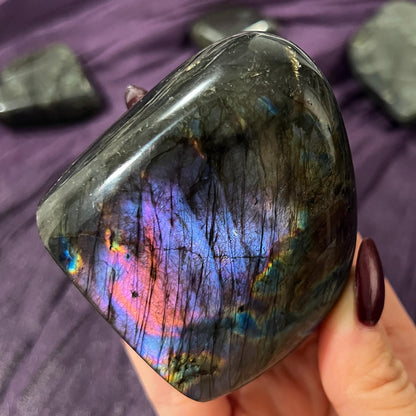 Purple Rainbow Labradorite Freeform