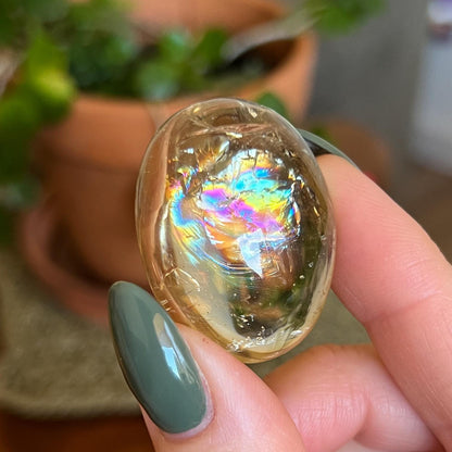 Rainbow Clear Smoky Quartz Pebbles