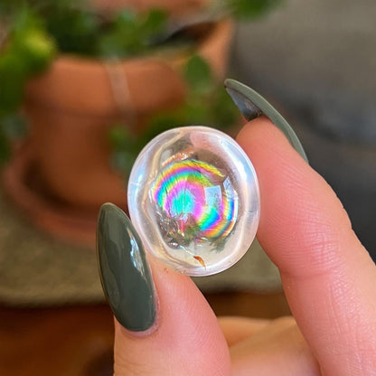 Rainbow Clear Smoky Quartz Pebbles