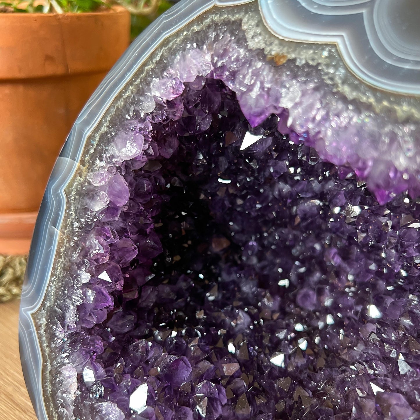 Banded Agate Amethyst Boulder