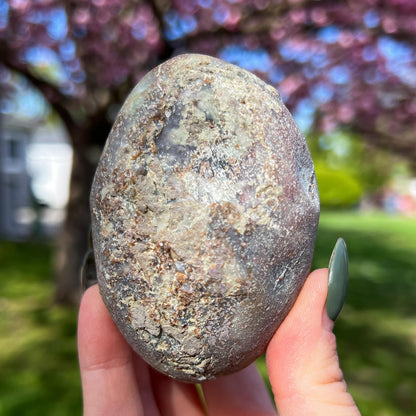 Pink Chalcedony Amethyst Nodule