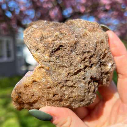 Pink Chalcedony Amethyst Nodule