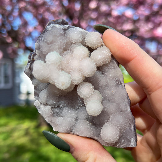 Pink Botryoidal Chalcedony Translucent Specimen