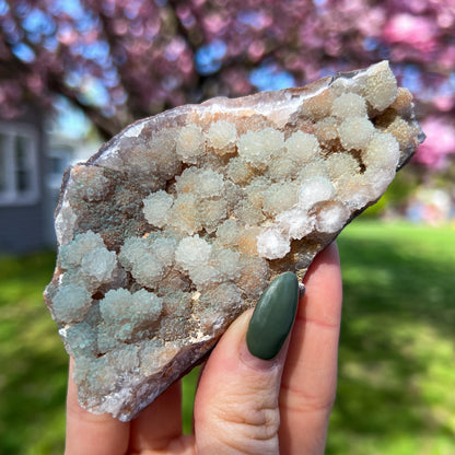 Green Botryoidal Chalcedony Translucent Specimen
