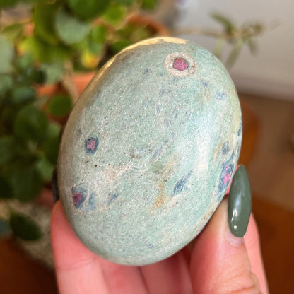 Ruby Fuchsite Palm Stone