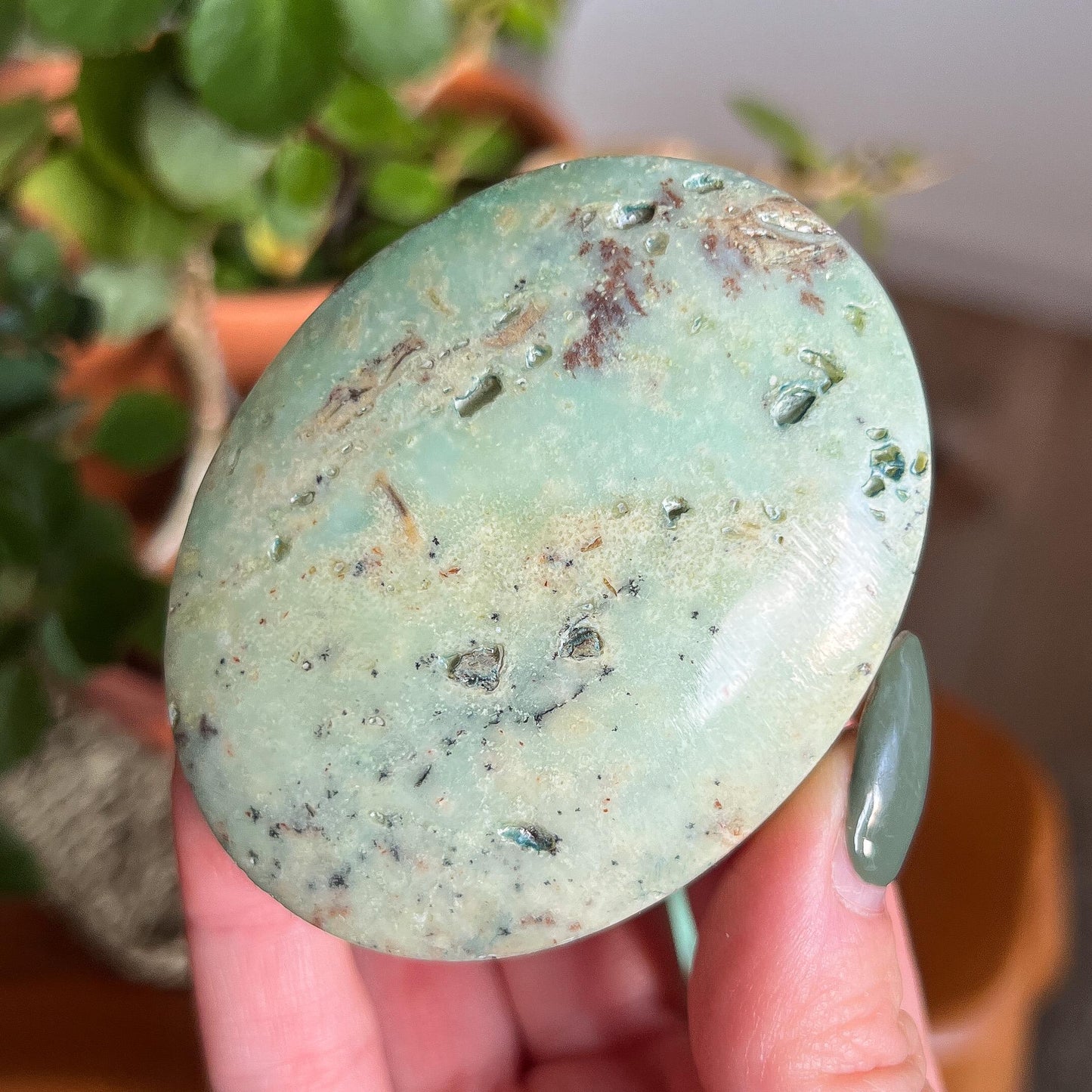 Chrysoprase Palm Stones
