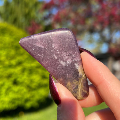 Midnight Euphoralite Palm Stone