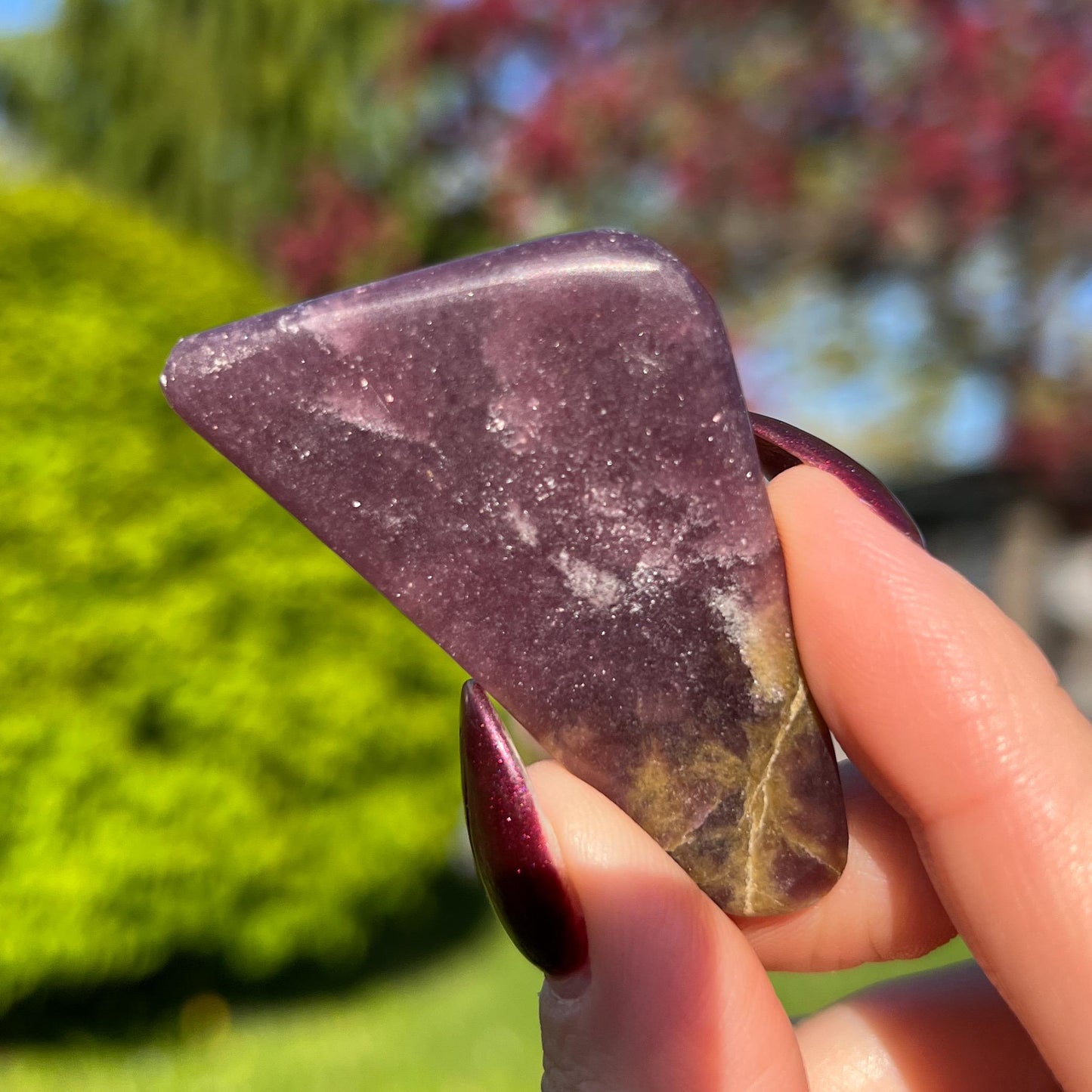 Midnight Euphoralite Palm Stone
