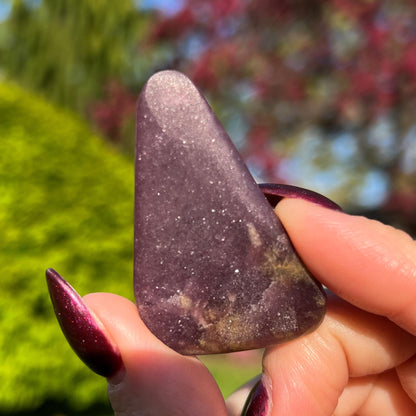 Midnight Euphoralite Palm Stone