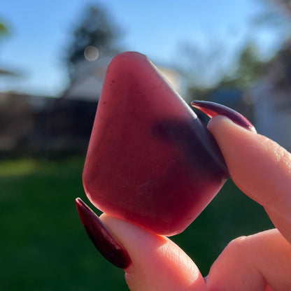 Midnight Euphoralite Palm Stone