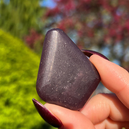 Midnight Euphoralite Palm Stone