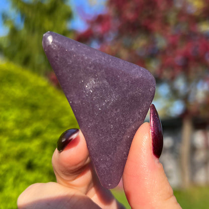 Midnight Euphoralite Palm Stone