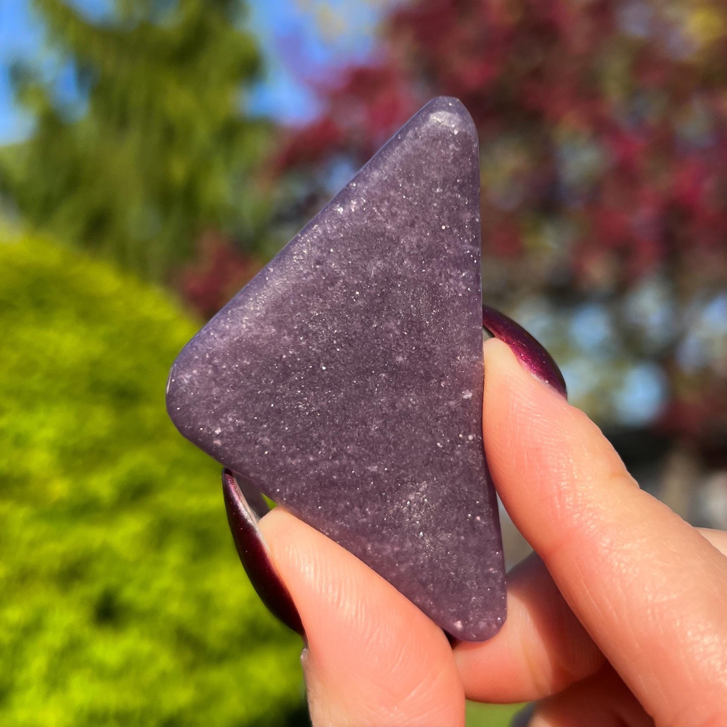 Midnight Euphoralite Palm Stone