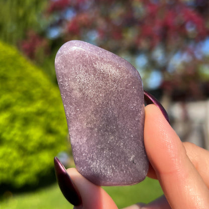 Lavender Euphoralite Palm Stone