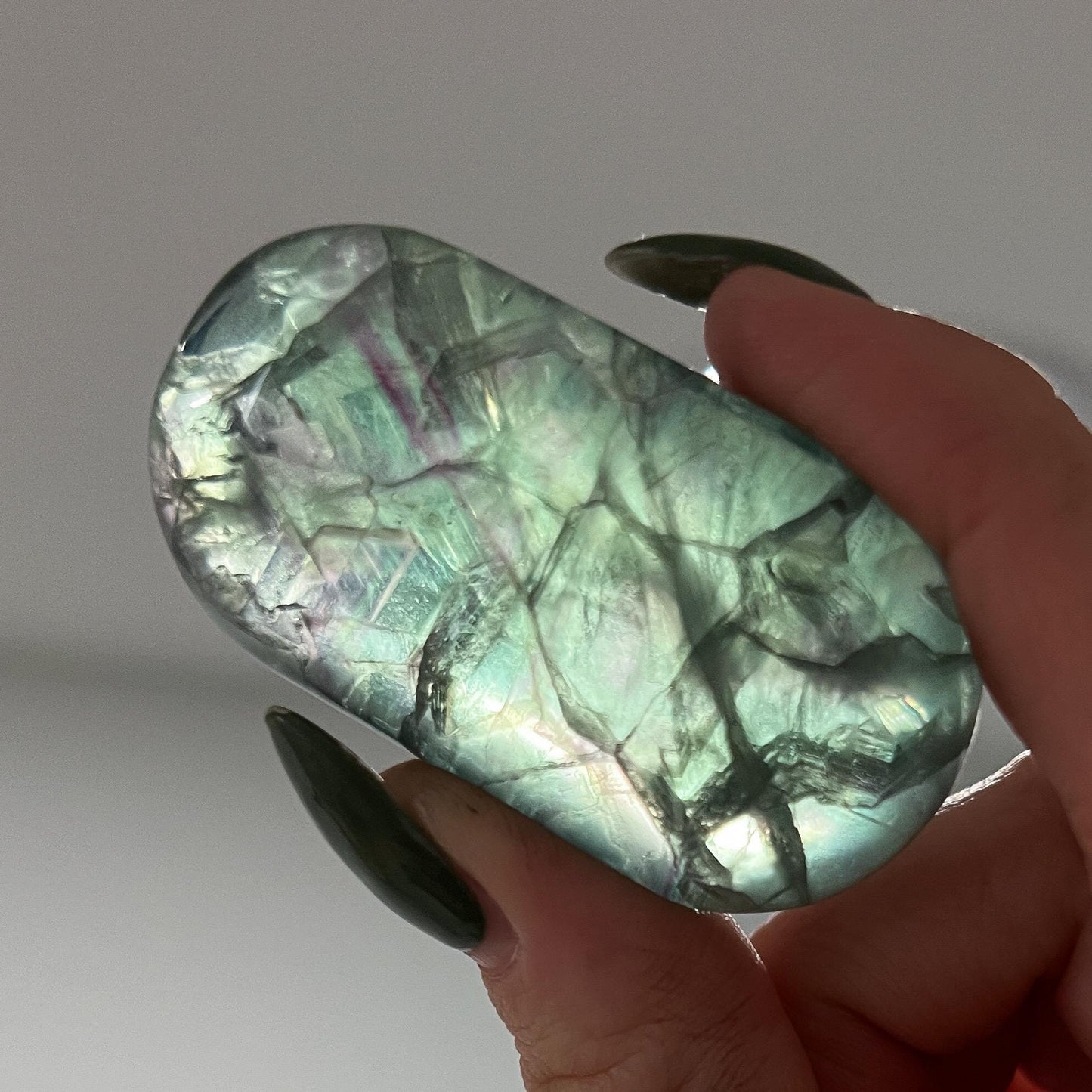 Rainbow Fluorite Palm Stones