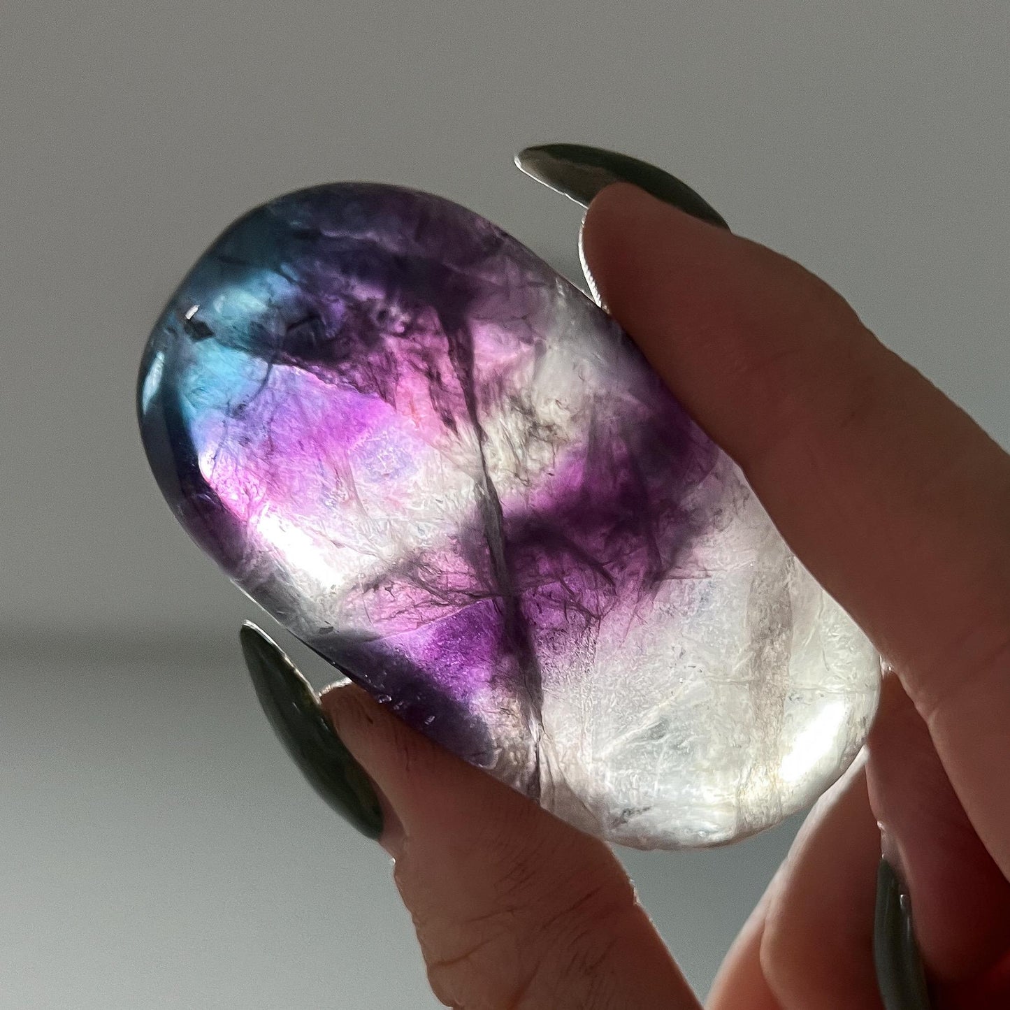Rainbow Fluorite Palm Stones
