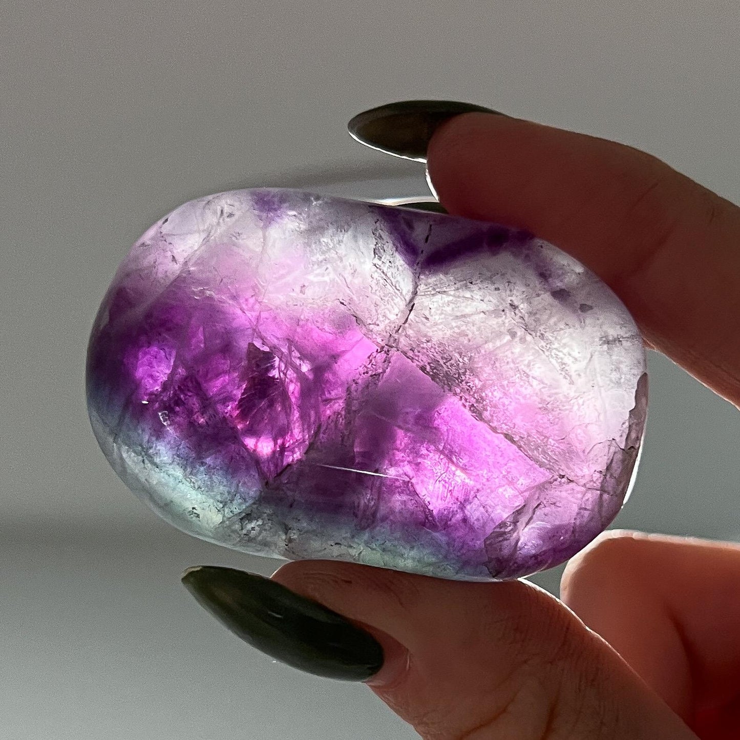 Rainbow Fluorite Palm Stones