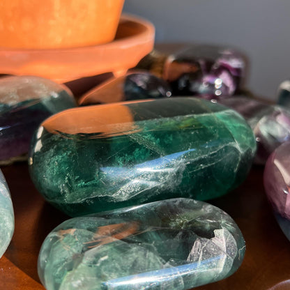 Rainbow Fluorite Palm Stones