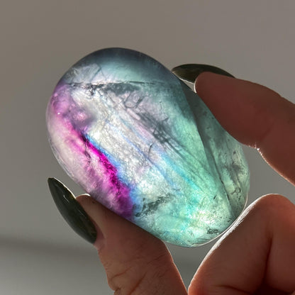 Rainbow Fluorite Palm Stones