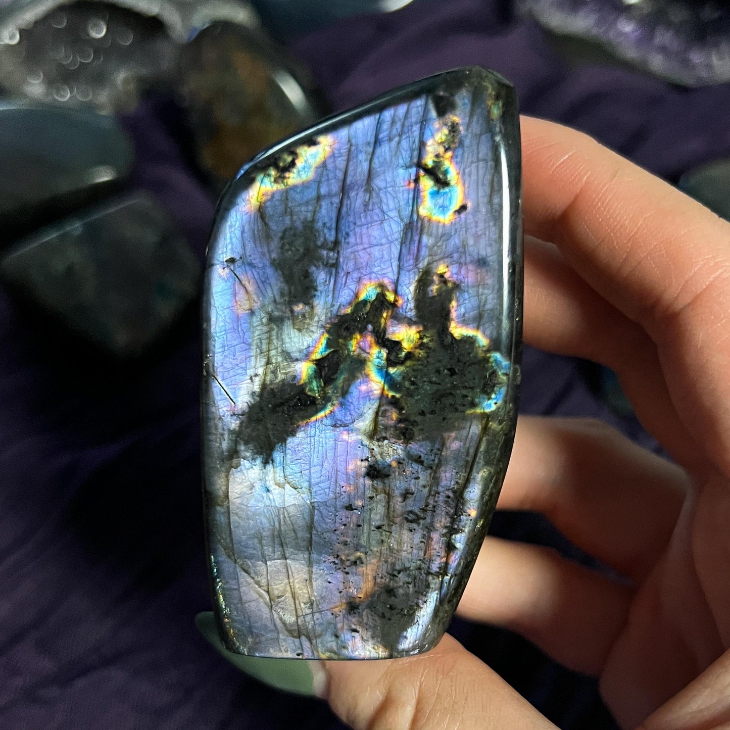 Purple Rainbow Labradorite Freeform
