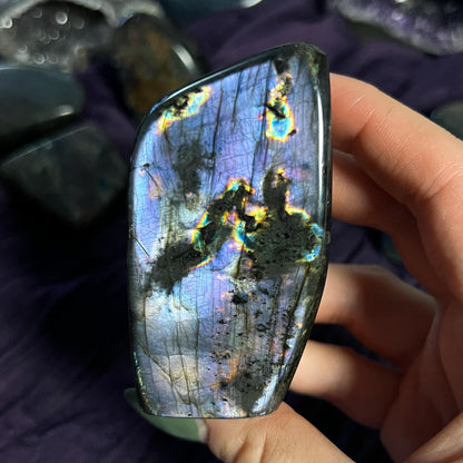 Purple Rainbow Labradorite Freeform