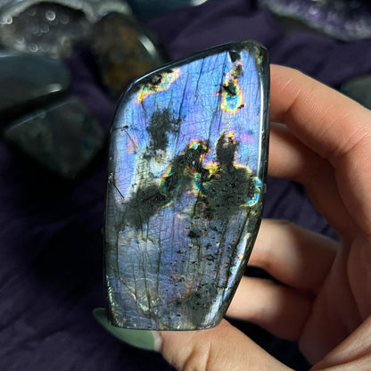 Purple Rainbow Labradorite Freeform