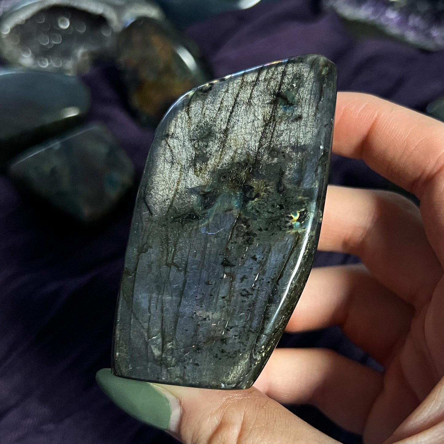 Purple Rainbow Labradorite Freeform