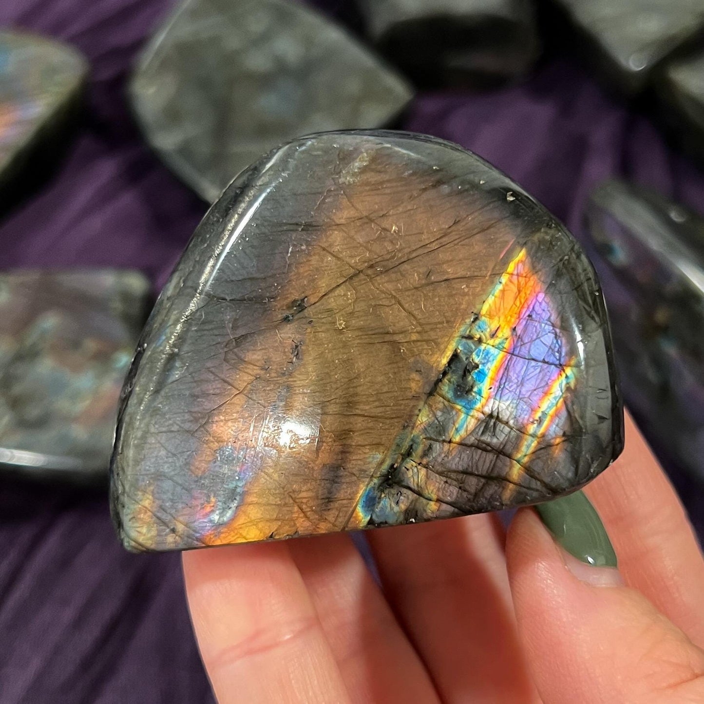 Orange Fire Labradorite Freeform