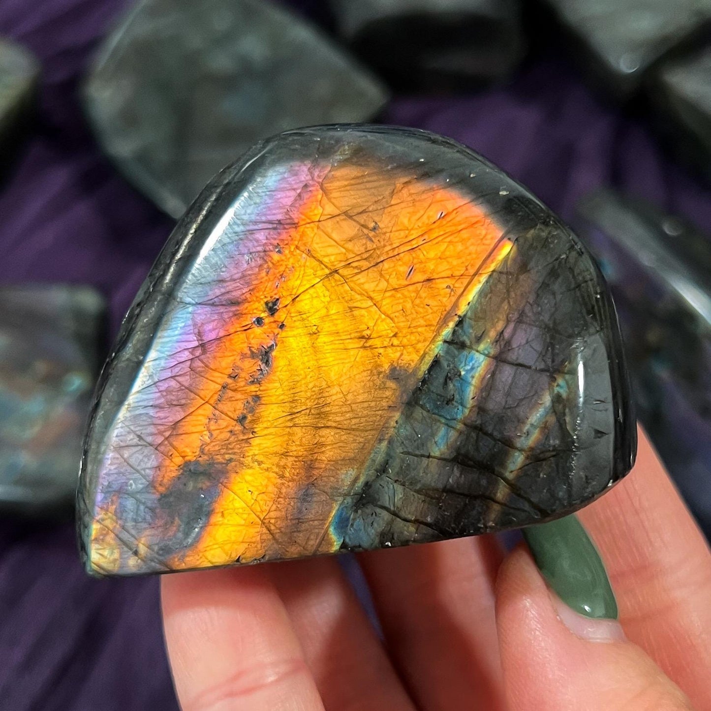 Orange Fire Labradorite Freeform