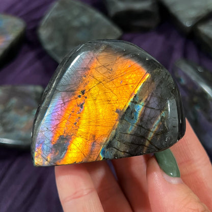 Orange Fire Labradorite Freeform