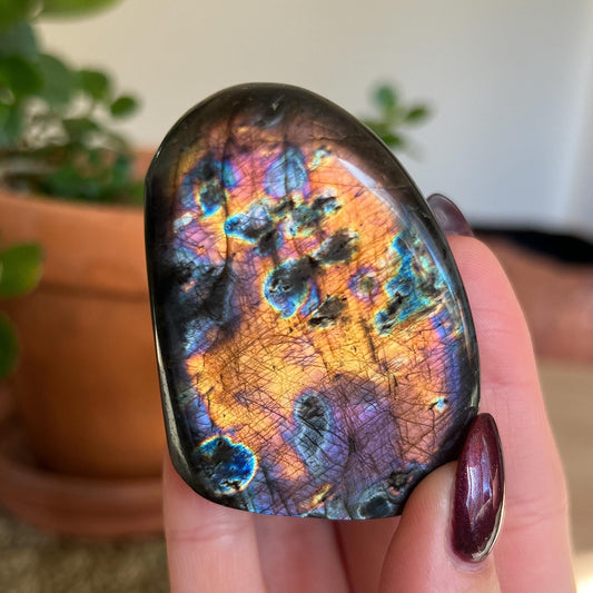 Orange Fire Labradorite Freeform