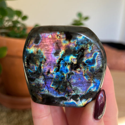 Purple Rainbow Labradorite Freeform