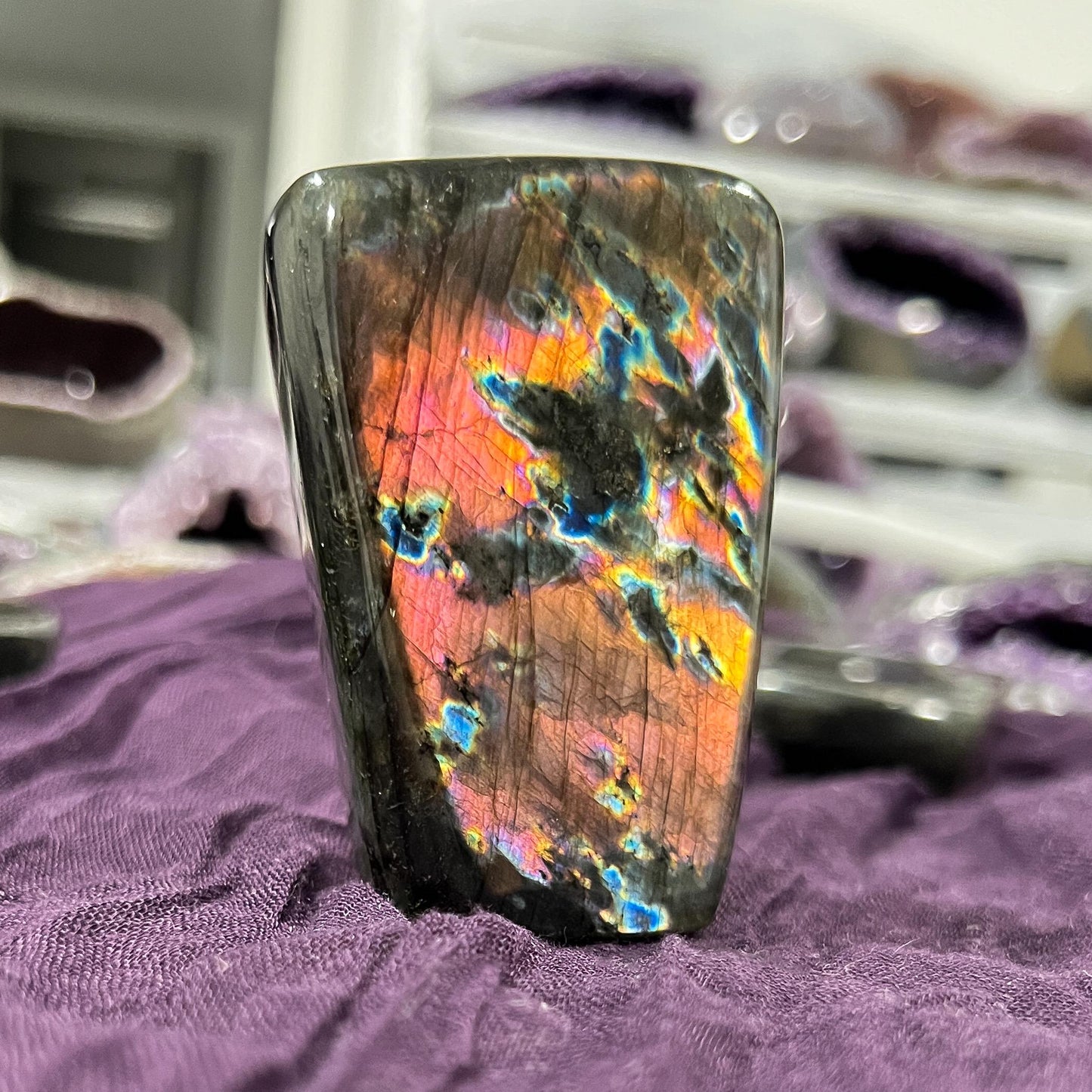 Purple Rainbow Labradorite Freeform