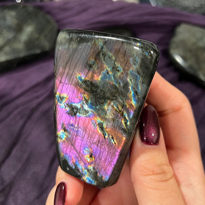 Purple Rainbow Labradorite Freeform